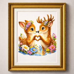 Love Art Print – Cute Couple Wall Decor | Printable Digital Artwork